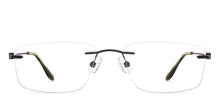 Load image into Gallery viewer, Matte Black Rectangle Rimless Unisex Eyeglasses by Lenskart Air-224233