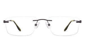 Matte Black Rectangle Rimless Unisex Eyeglasses by Lenskart Air-224233