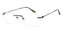 Load image into Gallery viewer, Matte Black Rectangle Rimless Unisex Eyeglasses by Lenskart Air-224233