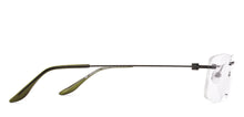 Load image into Gallery viewer, Matte Black Rectangle Rimless Unisex Eyeglasses by Lenskart Air-224233