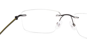 Matte Black Rectangle Rimless Unisex Eyeglasses by Lenskart Air-224233