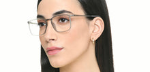 Load image into Gallery viewer, Matte Grey Rectangle Full Rim Unisex Eyeglasses by Lenskart Air-219359