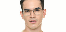 Load image into Gallery viewer, Matte Grey Rectangle Full Rim Unisex Eyeglasses by Lenskart Air-219359