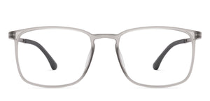 Matte Grey Rectangle Full Rim Unisex Eyeglasses by Lenskart Air-219359