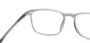 Matte Grey Rectangle Full Rim Unisex Eyeglasses by Lenskart Air-219359