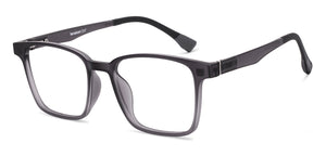 Matte Grey Rectangle Full Rim Unisex Eyeglasses by Lenskart Air-222522