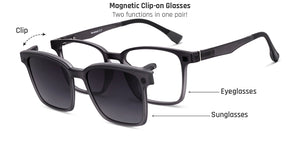 Matte Grey Rectangle Full Rim Unisex Eyeglasses by Lenskart Air-222522