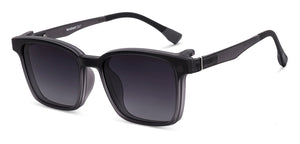 Matte Grey Rectangle Full Rim Unisex Eyeglasses by Lenskart Air-222522