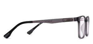 Matte Grey Rectangle Full Rim Unisex Eyeglasses by Lenskart Air-222522