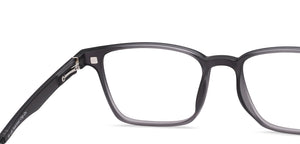Matte Grey Rectangle Full Rim Unisex Eyeglasses by Lenskart Air-222522