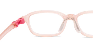 Matte Pink Rectangle Full Rim Kids Eyeglasses by Hooper-220031