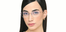 Load image into Gallery viewer, Pink Round Rimless Unisex Eyeglasses by Lenskart Air-224232