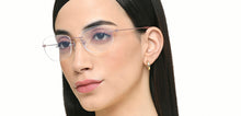 Load image into Gallery viewer, Pink Round Rimless Unisex Eyeglasses by Lenskart Air-224232