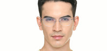 Load image into Gallery viewer, Pink Round Rimless Unisex Eyeglasses by Lenskart Air-224232