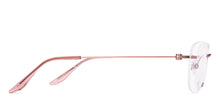 Load image into Gallery viewer, Pink Round Rimless Unisex Eyeglasses by Lenskart Air-224232