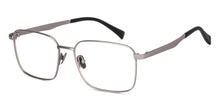 Load image into Gallery viewer, Matte Silver Rectangle Full Rim Unisex Eyeglasses by John Jacobs-224496