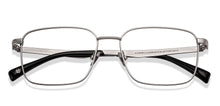 Load image into Gallery viewer, Matte Silver Rectangle Full Rim Unisex Eyeglasses by John Jacobs-224496