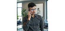 Load image into Gallery viewer, Gunmetal Rectangle Rimless Unisex Eyeglasses by Vincent Chase-217722