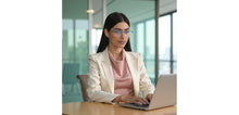 Load image into Gallery viewer, Gunmetal Rectangle Rimless Unisex Eyeglasses by Vincent Chase-217722