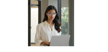 Load image into Gallery viewer, Gunmetal Rectangle Rimless Unisex Eyeglasses by Vincent Chase-229221