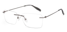 Load image into Gallery viewer, Gunmetal Rectangle Rimless Unisex Eyeglasses by Vincent Chase-229221