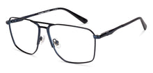 Load image into Gallery viewer, Navy Geometric Full Rim Unisex Eyeglasses by Lenskart-235465