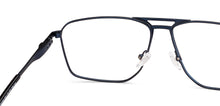 Load image into Gallery viewer, Navy Geometric Full Rim Unisex Eyeglasses by Lenskart-235465