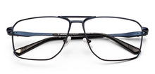 Load image into Gallery viewer, Navy Geometric Full Rim Unisex Eyeglasses by Lenskart-235465
