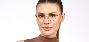 Navy Blue Round Full Rim Unisex Eyeglasses by Vincent Chase-201318