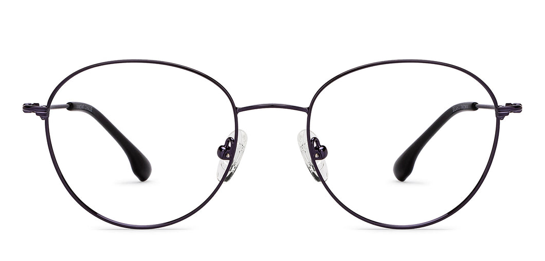 Navy Blue Round Full Rim Unisex Eyeglasses by Vincent Chase-201318
