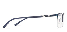 Load image into Gallery viewer, Blue Rectangle Half Rim Unisex Eyeglasses by Vincent Chase-222607