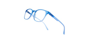 Blue Wayfarer Full Rim Unisex Eyeglasses by Hooper-216771