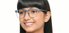 Load image into Gallery viewer, Blue Wayfarer Full Rim Unisex Eyeglasses by Hooper-216771