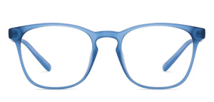 Blue Geometric Full Rim Unisex Eyeglasses by Hooper-216773