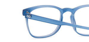Blue Geometric Full Rim Unisex Eyeglasses by Hooper-216773