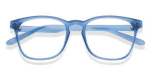 Blue Geometric Full Rim Unisex Eyeglasses by Hooper-216773