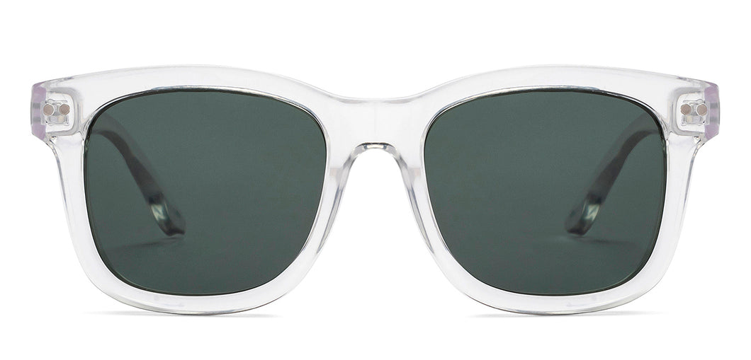 Transparent Square Full Rim Unisex Sunglasses by OJOS-210191
