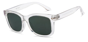 Transparent Square Full Rim Unisex Sunglasses by OJOS-210191