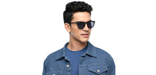 Load image into Gallery viewer, Black Square Full Rim Unisex Sunglasses by OJOS-210195