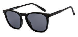 Black Square Full Rim Unisex Sunglasses by OJOS-210195