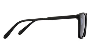 Black Square Full Rim Unisex Sunglasses by OJOS-210195