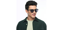 Load image into Gallery viewer, Black Round Full Rim Unisex Sunglasses by OJOS-210197