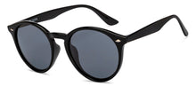 Load image into Gallery viewer, Black Round Full Rim Unisex Sunglasses by OJOS-210197