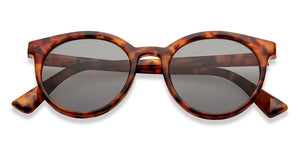 Tortoise Round Full Rim Unisex Sunglasses by OJOS-210201
