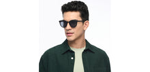 Load image into Gallery viewer, Black Round Full Rim Unisex Sunglasses by OJOS-210202