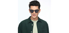 Load image into Gallery viewer, Black Round Full Rim Unisex Sunglasses by OJOS-210202