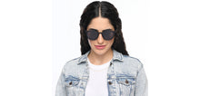 Load image into Gallery viewer, Black Round Full Rim Unisex Sunglasses by OJOS-210202