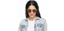 Load image into Gallery viewer, Yellow Transparent Round Full Rim Unisex Sunglasses by OJOS-210203