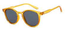 Load image into Gallery viewer, Yellow Transparent Round Full Rim Unisex Sunglasses by OJOS-210203