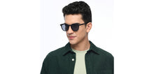 Load image into Gallery viewer, Black Round Full Rim Unisex Sunglasses by OJOS-210204